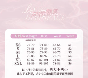Love and Deepspace Heroines Cosplay Costume Elegant Dream Waves Uniform Halloween Carnival Party Christmas Play Role Clothing