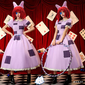 Shusheng-R Anime The Amazing Digital Circus Gangle Patch Dress Cosplay Costume S-XL