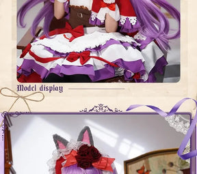 Manaka Laala cosplay 10th Anniversary Christmas red lolita dress Anime Pripara costume party gift girl accessories sweet new set
