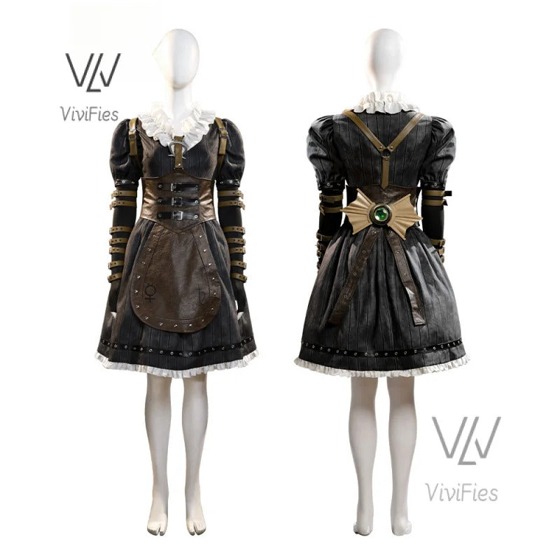 Game Alice: Madness Returns Cosplay Costume Alice Maid Dress Uniform Adult Women Halloween Carnival Party Clothes