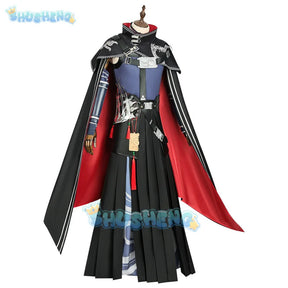 Arknights Zuo Le Cosplay Costume Uniform Cloak Earrings Pythia Zuo Xuanliao Halloween Party Women Men Carnival Props