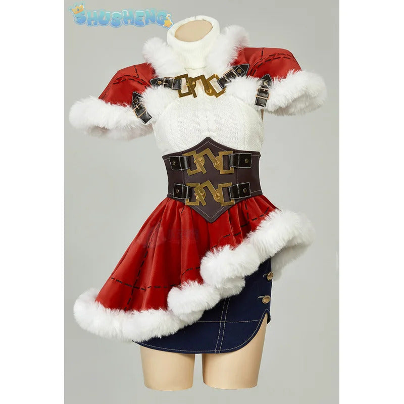 FF14 Tifa Lockhart Cosplay Crisis Core - Final Fantasy XIV Costume Sexy sweet Girl Christmas Party Set Wig Props Tifa New Style
