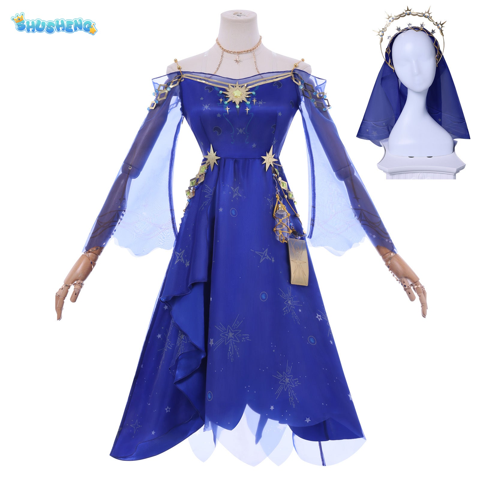 Game Identity V Cosplay Ada Mesmer Costume Purple Dress Elegant Clothes Psychologist Role Play Outfit Full Set for Women