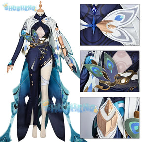 Honkai: Star Rail ViTa Cosplay Costume Game Uniform Headwear Props Halloween Party for Women Men Shusheng