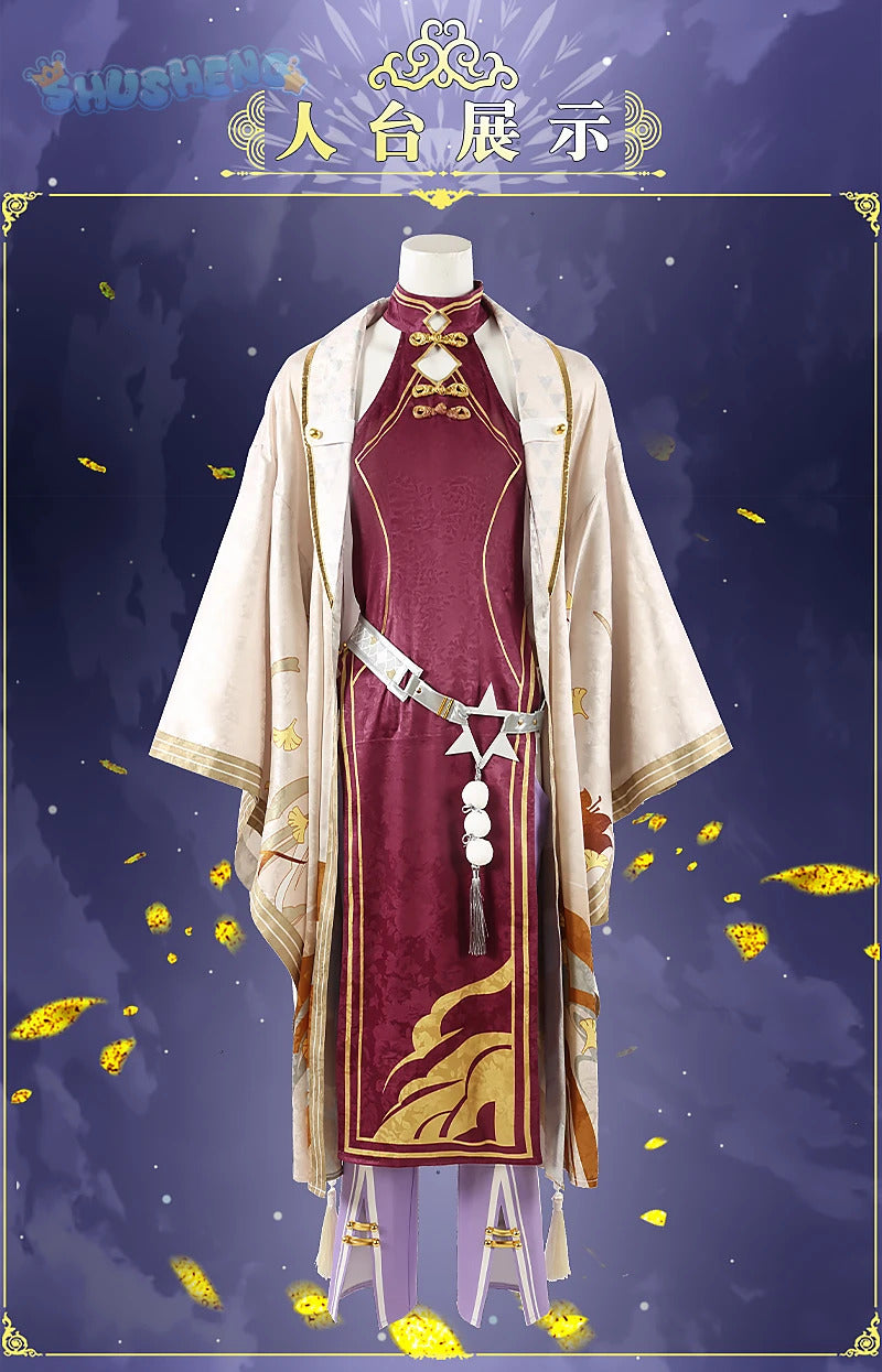 Shusheng Anime Nu: Carnival Kuya YaoHua Banquet Game Suit Handsome Uniform Cosplay Costume Halloween Party Role Play Outfit