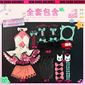 Shusheng-R Zenless Zone Zero Nangong Yu Cosplay Costume Lovely Uniform Wing Halloween Party Role Play Outfit Women
