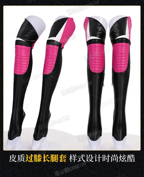 Anime KPop Demon Hunters Mira Cosplay Costume Black Gold Stage Outfit Huntrix Uniform Halloween Party Women Girls Carnival