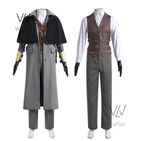 Game Bloodborne Gehrman Cosplay Costume Halloween outfits Women Men New Suit Uniform Accessories and props set in stock