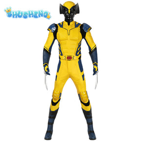 New Movie Wolverine Cosplay Costume Vest Gloves Belt Wolf Steel Claw For Men Custom Made