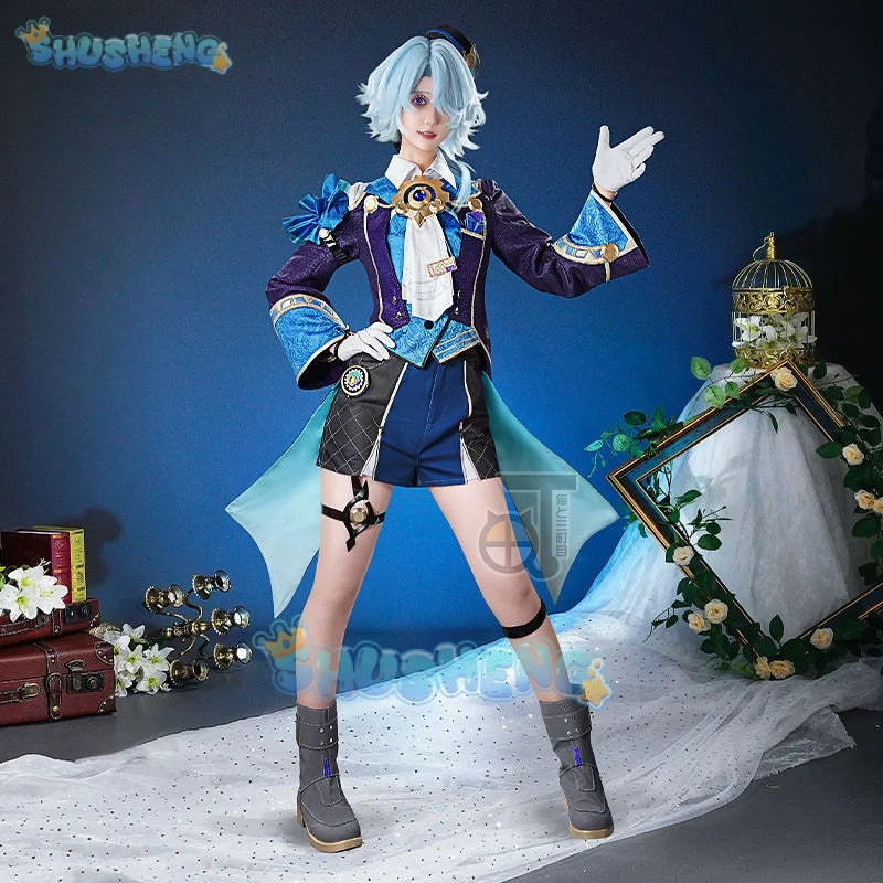 Honkai: Star Rail Misha Cos Suit Anime Game Suit Outfit Playsuit Costume Cosplay Wig Full Set