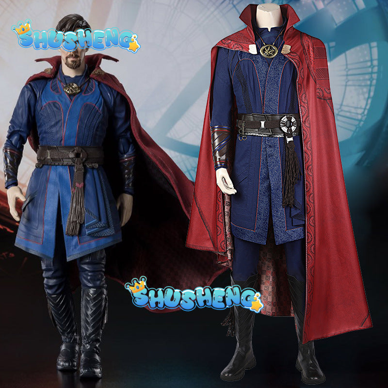 Doctor Strange Costume Stephen Strange Halloween Outfits  The Multiverse of Madness Cosplay Suit Cloak