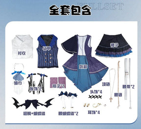 Vtuber Higashi Yukihasu Cosplay Costume Uniform Halloween Carnival Party Christmas Play Role Clothes Clothing for Women