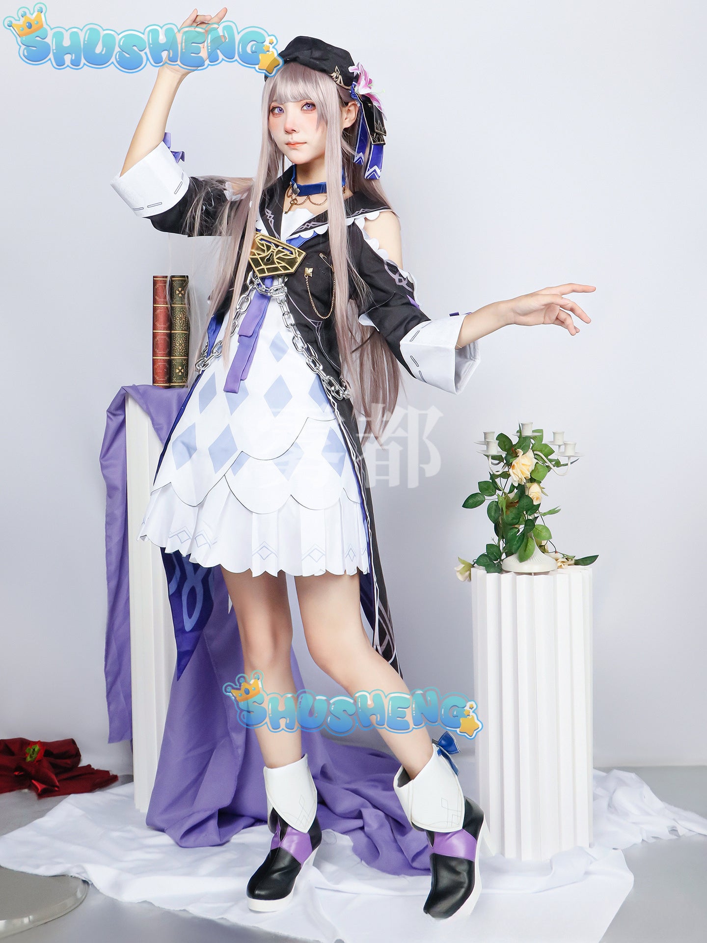 Honkai Star Rail Game Herta Cosplay Costume Carnival Uniform Wig Anime Halloween Women Game Outfit High Quality Roleplay Attire