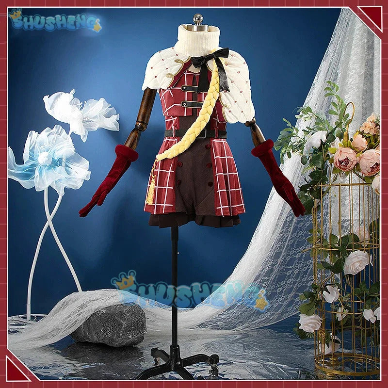 Shusheng Vtuber Nijisanji Uduki Kohh MV Game Suit Lovely Uniform Cosplay Costume Halloween Carnival Party Role Play Outfit