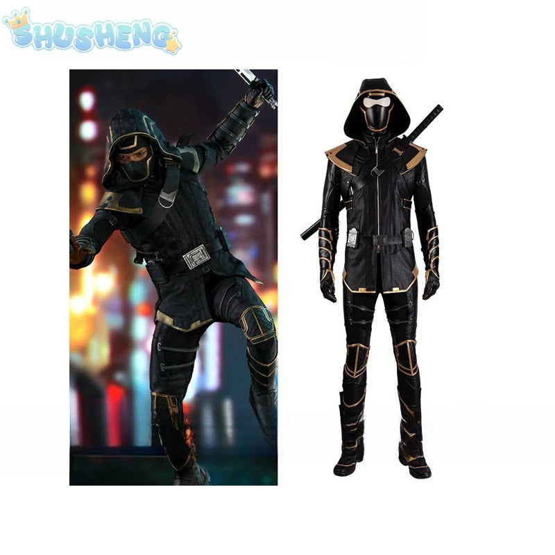 Superhero Hawkeye Cosplay Ronin Costume Shoes masks Thanos Outfits Hoodie Luxious Uniforms Party Carnival for Adult Men Any Size