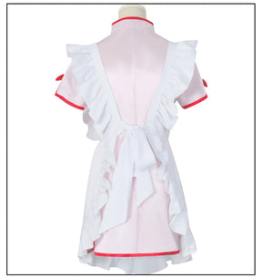 Anime Ranma 1/2 Shampoo Cosplay Costume Wig Dress Maid Uniform Cheongsam Headwear Ranma Saotome Halloween Party Women Girls Prop