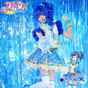 Kiriya Aoi shibuki ran Cosplay Anime Aikatsu！Costume Sweet Cute Lolita Dress  Accessories prop Halloween Party Women's Uniform