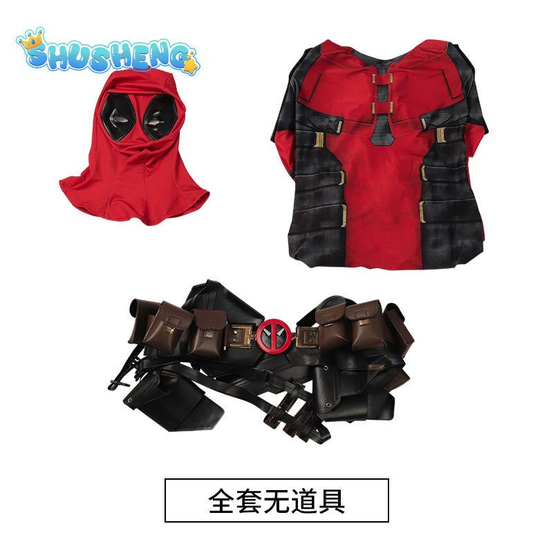 New Deadpooling 3 Cosplay Cosutme Wade Winston Wilson Jumpsuit Belt Cosplay Costume Movie Anti-hero Suit Halloween