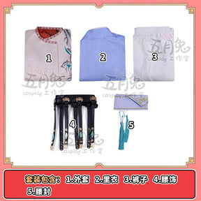 Love and Deepspace Xavier Cosplay Costume Pants Coat Pprop Embroidery Uniform Women Men Halloween Role Play Outfit Shusheng