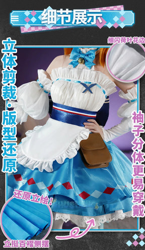 Shusheng Arknights Eyjafjalla A Picnic Before A Long Trip Game Suit Sweet Lovely Dress Cosplay Costume Halloween Party Outfit