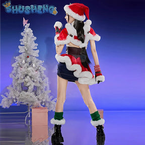 FF14 Tifa Lockhart Cosplay Crisis Core - Final Fantasy XIV Costume Sexy sweet Girl Christmas Party Set Wig Props Tifa New Style