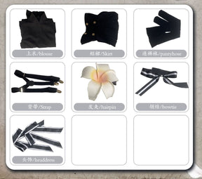 Anime Spy Classroom Hanazono Lily Cosplay Costume Wig Shirt Skirt Girls JK School Uniform Halloween
