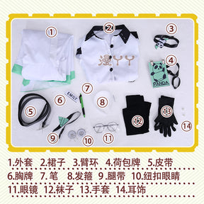 Identity V Emily Dyer Cosplay Costume For Halloween Christmas Festival Survivor Doctor Lydia Con Cloth Wig