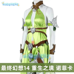 Shusheng Final Fantasy XIV:A Realm Reborn Nophica Cosplay Costume Dress Uniform Hallowen Carnival Part Play Role Clothing