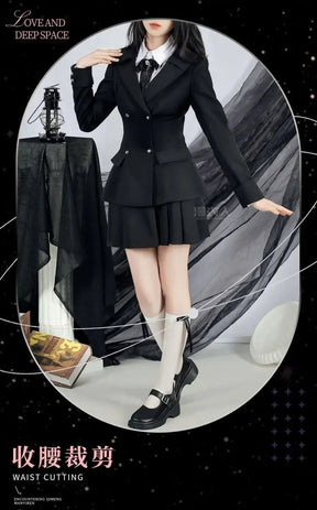 Love and Deepspace Heroines Cosplay Costume Dream Prelude Uniform Skirt Earrings Abysswalker Halloween Party Women Carnival