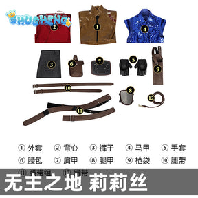 Lilith Cosplay Costume Leather Coat Vest Pants Borderlands Outfit Movie Border Cos Land Full Set Coat Women Halloween Roleplay Suit