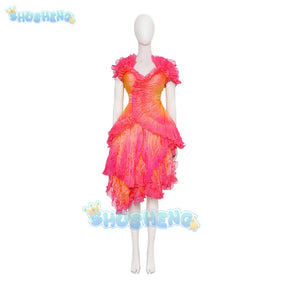 Wicked‌ Cosplay Costume Gradient Dress Uniform Halloween Carnival Party Christmas Play Role Clothes Clothing for Women