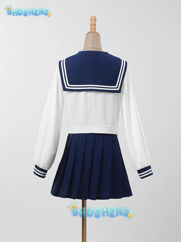 Noko Shikanoko Cosplay Costume Anime My Deer Friend Nokotan JK Sailor Skirt School Uniform Halloween Women