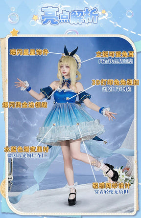 Infinity Nikki Cosplay Costume Light Bubble Uniform Halloween Carnival Party Christmas Play Role Clothes Clothing for Women