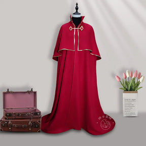 Identity Ⅴ Ithaqua  Night watchman Cosplay Primitive skin Costume Halloween Party Gothic Uniform Cloak Props Wig Woman Man Set