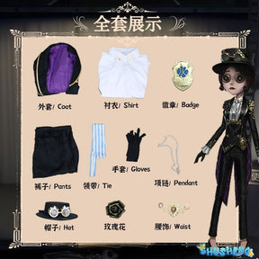 Anime Game Identity ⅤSurvivor Mechanic Tracy Reznik Cosplay Costume Puppeteer Skin Printing Uniform Man Woman Carnival Suit