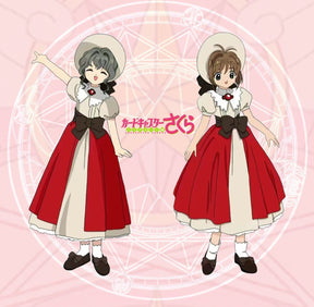 Anime Cardcaptor Sakura Sakura Kinomoto Cosplay Costume Cute Women Lolita Hat Great Grandfather Gift Sakura Role Play Outfit