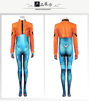 Overwatch 2 Cosplay Juno Costume Leather Coat Jumpsuit Outfit Elastic Bodysuit Full Set and Individual Items Are Sold Custom Siz