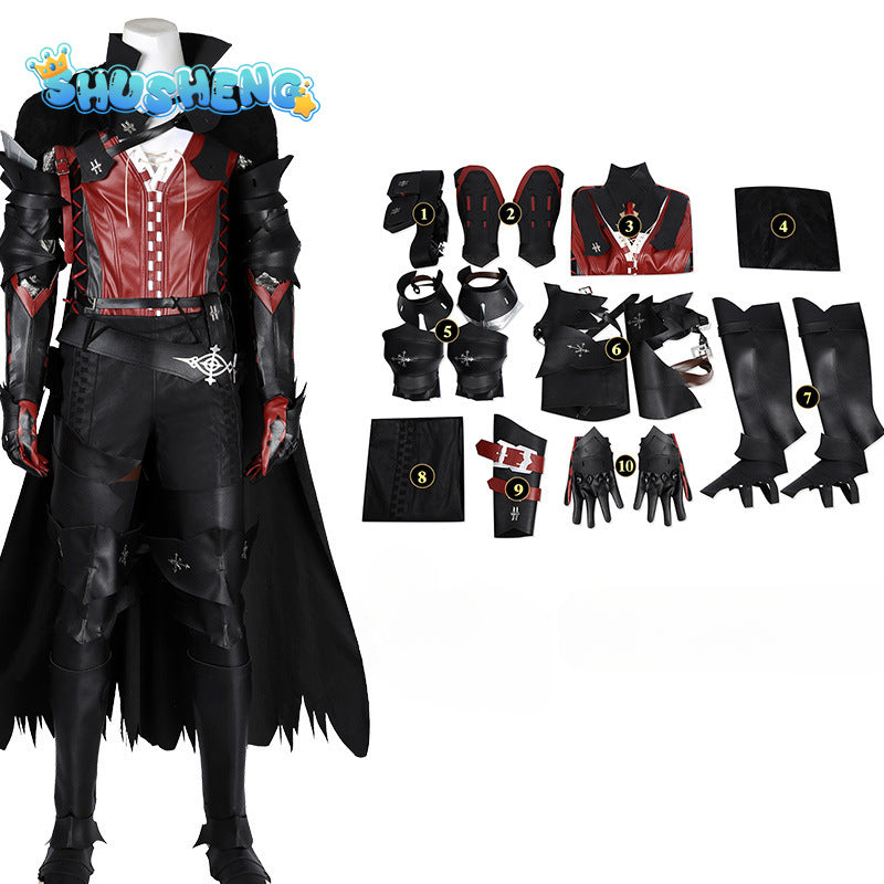 Final Fantasy XVI Clive Rosfield Cosplay Costume FF16 Clive Cosplay Battle Suit Men Halloween Carnival Party Suit Custom Made