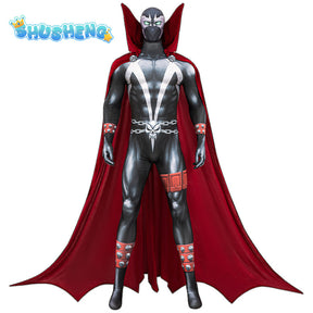 Spawn Cosplay Costume Superhero Simmons Role Play Suit Jumpsuit Colak Set Mens Bodysuit Halloween Party Outfits Costume