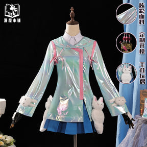 Kiriko Overch 2 Cosplay Costume Dancing Lightly in the Rain Halloween Party Sweet Dress Coat Prop Women Uniform Suit