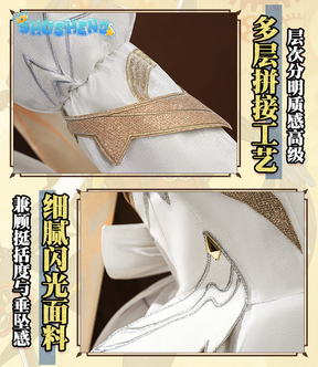 Game Cosplay Series: Genshin Impact- Lumine "Restorer of Worlds" Outfit  Cosplay sweet Costume full set Shushengcos
