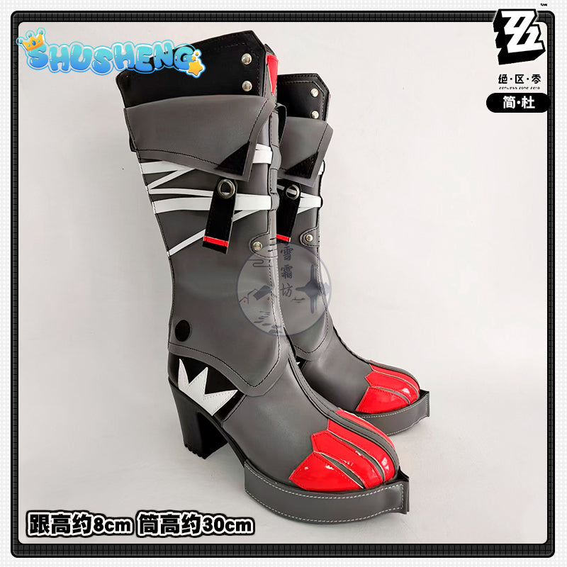 Zenless Zone Zero Jane Doe Cosplay Shoes Boots Jane Cosplay New Eridu Game Halloween Party for Women Girls Role Play Props