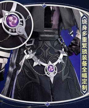 Shusheng-R Genshin Impact Kyryll Chudomirovich Flins Cosplay Costume Full Set Uniform Role Play Halloween Carnival Party Outfit