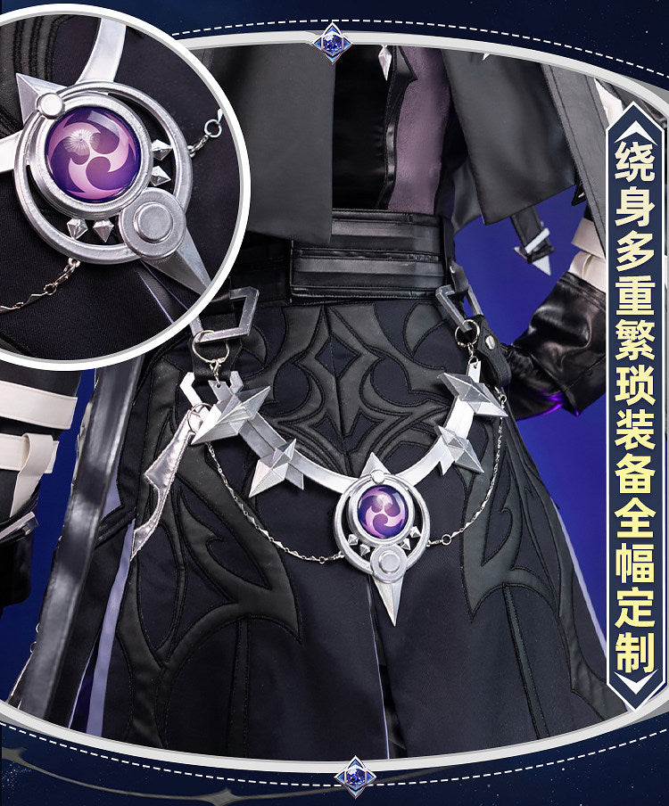 Shusheng-R Genshin Impact Kyryll Chudomirovich Flins Cosplay Costume Full Set Uniform Role Play Halloween Carnival Party Outfit