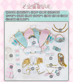 Anime BanG Dream! Kokoro Tsurumaki Cosplay Costume Dress Hat Glove Coat Hat Props Full Set Halloween Sweet Woman Lolita Uniform