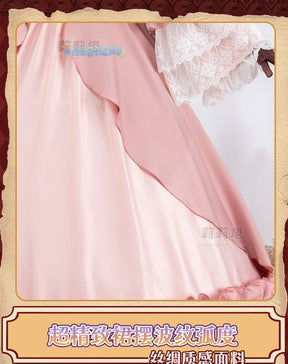 Victoric de Blois Cosplay costume Wig Anise Gosick Pink Dress Maid Lola Uniform Cloak hairpin Halloween Party Girls Women