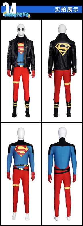 New Kent Conner Cosplay Costume Jumpsuit Coat Glass Boots To Choose For Super Boy Men Custom Made