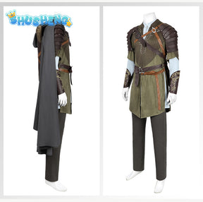 Legolas Cosplay Costume Adult Mens Elf Prince Leather Battle Suit Outfit Full Set Halloween Party Outfits Hand Made Any Size