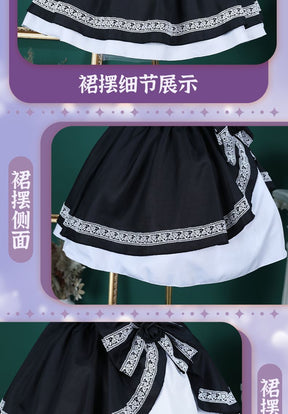 Rikka Takanashi Cosplay Costume Summer Gothic Dress Wig Halloween sweet girl New uniform Hero Cos