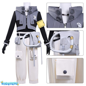 Rudo New Anime GACHIAKUTA Cosplay Costume Punk Street Hot Punk Sleeve Hooded Jacket Y2K Fashion Uniform Cos Customized